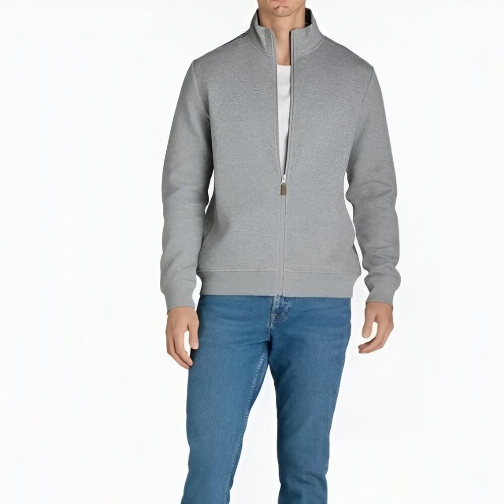 NEW 38-40 M Men's Gray Zip Jacket